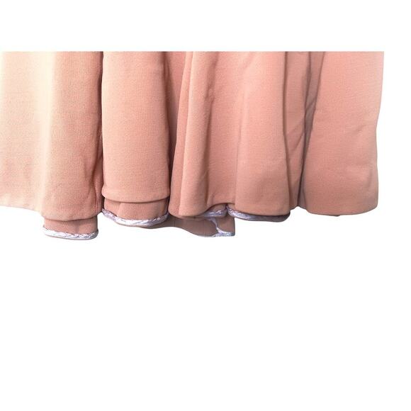 Carven Bois De Rose Crepe Hourglass Crew Dress SZ 38 - Picture 7 of 11